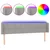 LED uzglavlje svjetlosivo 183x16x78/88 cm od tkanine