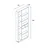 Hanah Home Polica 80,4x188,6x25cm Orah