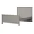 Hanah Home Sento Mm1.43.24.U1 krevet za decu, za dušek 120 × 200 cm, sivi hrast
