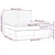 Vidaxl Box spring postelja z vzmetnico LED temno rjava 180x200cm blago