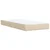 Vidaxl Box spring postelja z vzmetnico krem 100x200 cm blago