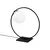 Opviq Stona lampa E27 Max 40W, Crno-Bela