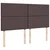 Vidaxl Box spring postelja z vzmetnico temno rjav 200x200 cm blago