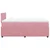 Vidaxl Box spring postelja z vzmetnico roza 120x190 cm žamet