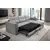 Grand Sistem 001 Ugaona garnitura Atlanta, 240x160cm, Siva