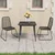 3-dijelni vrtni blagovaonski set od PVC ratana crni