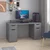 Hanah Home radni sto Alen 150cm 2 Drawer 2 Cabinet, 150 cm, antracit