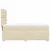 Vidaxl Box spring postelja z vzmetnico krem 90x190 cm blago