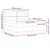Vidaxl LED Box Spring Postelja Temno siva 200 x 200 cm blago