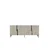 Hanah Home komoda Evva 150, 150 cm, antracit / srebrna / travertin