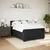 vidaXL Box spring postelja z vzmetnico črna 160x200 cm žamet