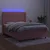 Vidaxl Box spring postelja z vzmetnico LED roza 80x200 cm žamet