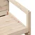 Vrtna stolica 57,5 x 63 x 76 cm od masivne borovine