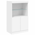 Komoda s LED svjetlima bijela 60,5x37x100 cm