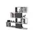 Hanah Home Polica 120x109x19,5cm Belo-Antracit