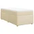 Vidaxl Box spring postelja z vzmetnico krem 90x200 cm blago