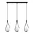 Conceptum Hypnose Luster Mudoni-MR-939, 146cm 70x15 cm, 3xE27, 40W