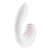 Satisfyer Supernova Vibrator, Dvostruki, Silikonski, 17cm, Beli
