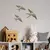 Aberto Design Zidna dekoracija Flying Swallow 1, 3 komada