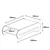 Wallity Klub sto Cool 120x30x63,6cm Orah