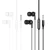 Žičane in-ear slušalice Jack 3.5 mm Hoco M124 crne