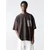 Pull&Bear Majica kapučino/temno rjava