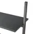 Naslanjajuće police s 3 razine crne 64 x 34 x 116 cm
