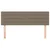 Vidaxl Posteljno vzglavje taupe 144x5x78/88 cm blago