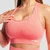 GymBeam FLO Sports Bra Coral