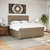 Krevet box spring s madracem cappuccino 180x200 cm umjetna koža