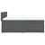 Vidaxl Box spring posteljni z vzmetnico temno siv 140x190 cm blago