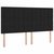 Krevet s od storage s uzglavljem Crna 180 x 200 cm Lažna koža