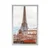 Plakat razgled na Eifflov stolp s pariške ulice - 40x60 black