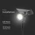 LED solarna svetiljka SPIKE LED/2W/5,5V IP65 4000K 1200 mAh