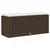 Vidaxl Vrtna klop z blazino rjava 110x40x44 cm poli ratan