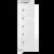 WENTOREX Asymmetric Electric 900 W električni radijator sušač peškira (bela - 500 mm)