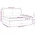 Greatstore Box spring postelja z vzmetnico roza 200x200 cm žamet