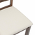 vidaXL Jedilni stoli z blazinami 2 kosa Brown Solid Wood Rubber