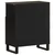 Vidaxl Komoda črn 60x33x75 cm trden mangov les