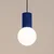 Sollux SL.1739 - Luster na sajli HALO 1xG9/8W/230V prečnik 12 cm plava