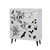 Hanah Home Komoda Multilux Manyas 95x111x36cm Belo-Crna