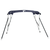 Tenda bimini s 4 luka i bočnim stijenkama 243x(230-244)x137 cm