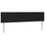 Greatstore Box spring postelja z vzmetnico LED črna 180x200 cm blago