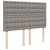 Vidaxl Box spring postelja z vzmetnico taupe 140x200 cm blago