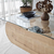 Hanah Home Klub sto Brise, 105x35x65 cm, Krem