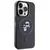 LICENSED KARL LAGERFELD Maska za iPhone 15 Pro MAGSAFE IML KC GLITTER/ crna