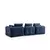 ATELIER DEL SOFA Amaris 3 Seater Navy Blue sofa sa 3 sedišta