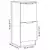 Komoda boja staro drvo 30 x 30 x 70 cm od konstruiranog drva