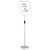 Stalci za sajmove Srebrno 30 x 25 x 128 cm Aluminij