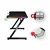 Huzaro Hero 2.5 Crni RGB Gaming sto